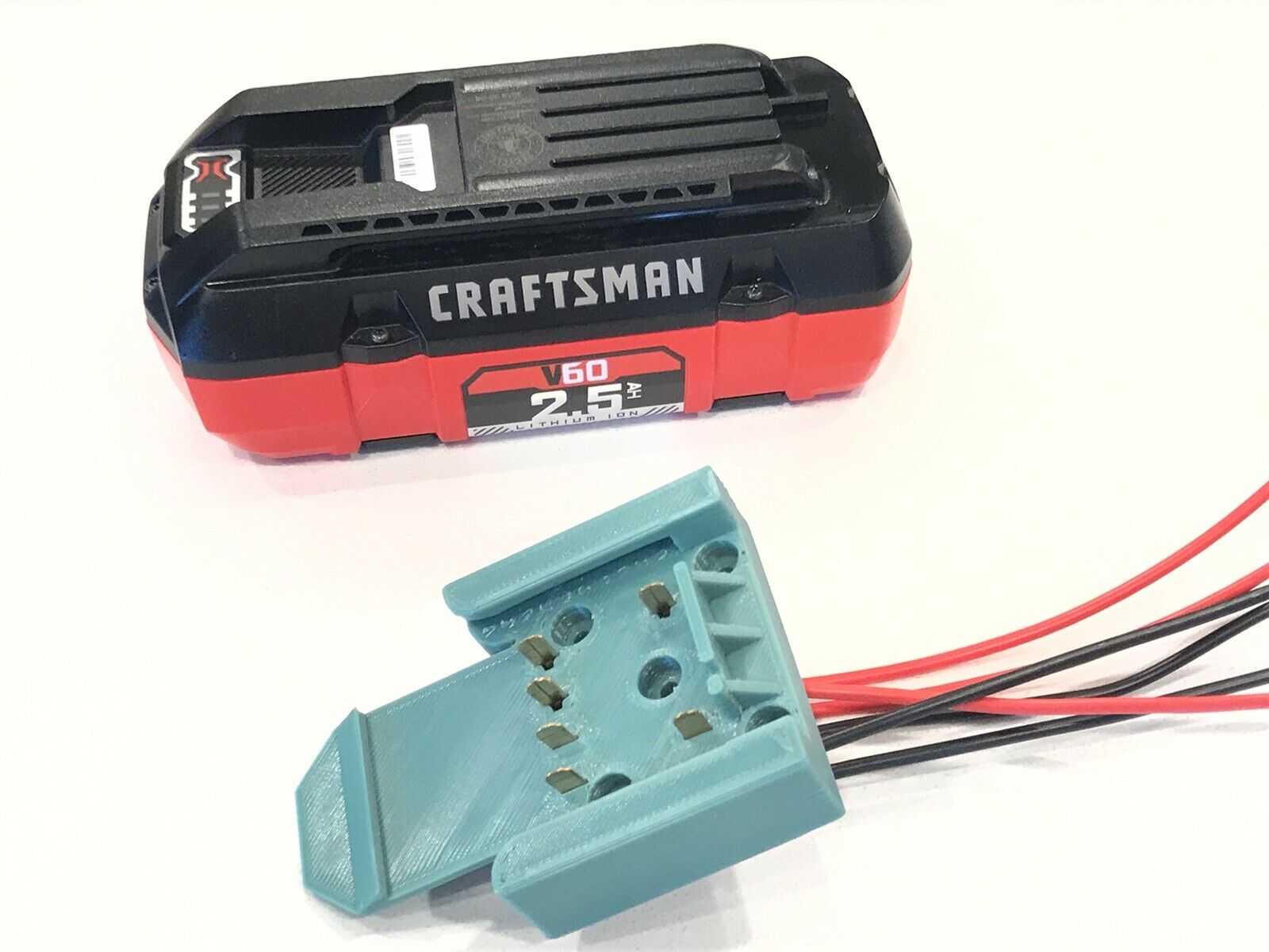 Craftsman V60 Battery Adapter mount holder dock 20V 40V 60V configurable