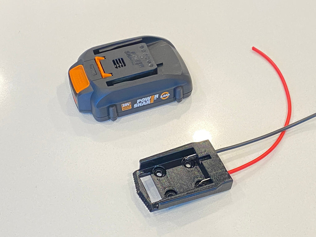 Worx 20V power share USA Version battery adapter power dock 12ga copper wires