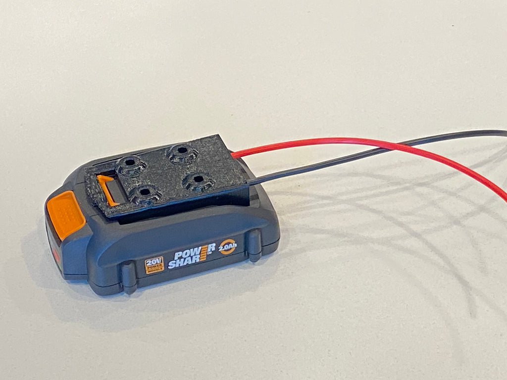 Worx 20V power share USA Version battery adapter power dock 12ga copper wires