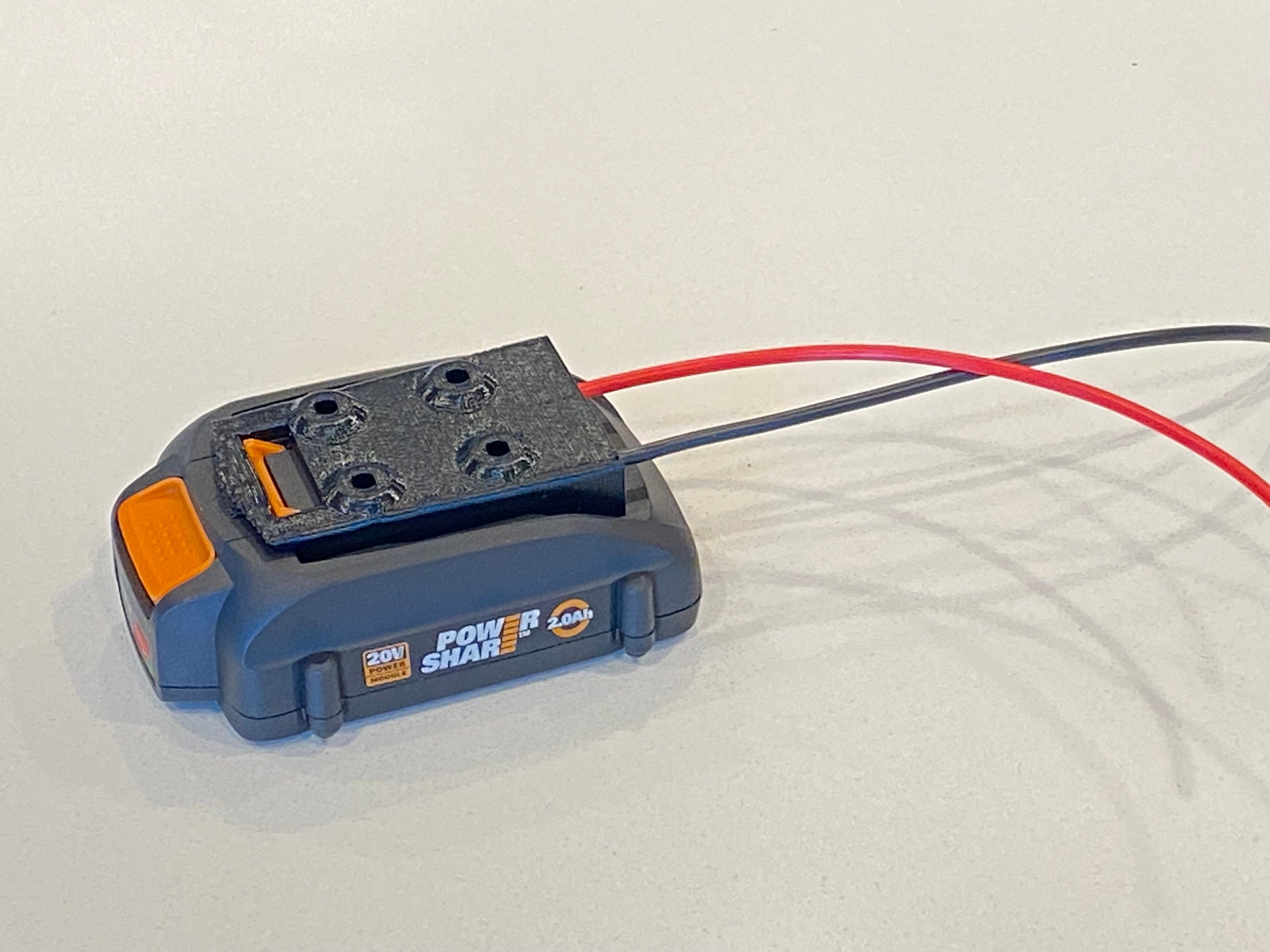 Worx 20V power share USA Version battery adapter power dock 12ga copper wires