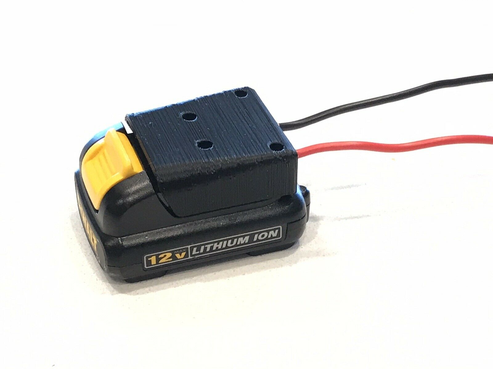 Dewalt 12V Max battery Power mount connector adapter holder dock, 12 awg wires