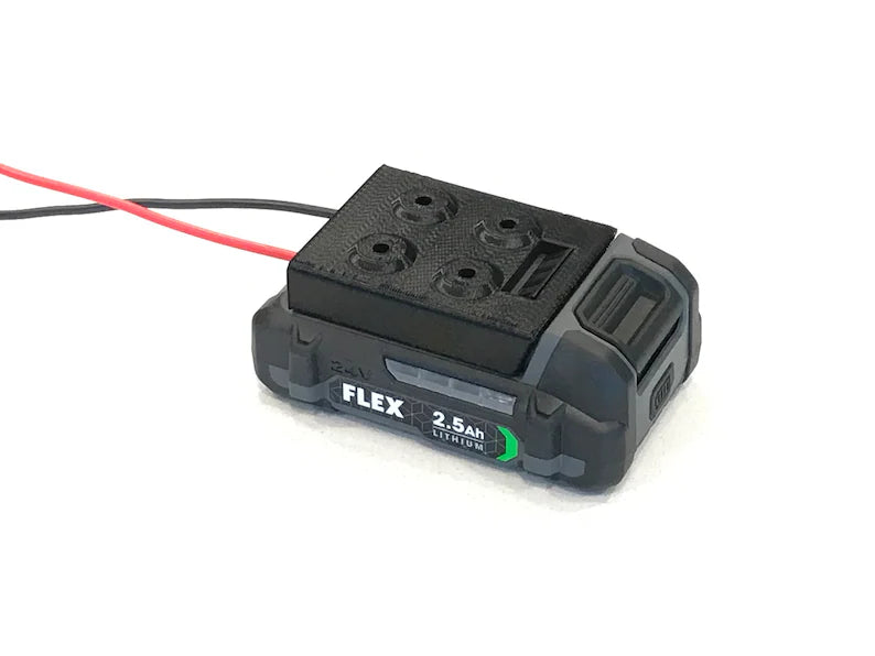Flex 24v Battery adapter mount connector power dock