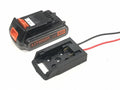 Black & Decker 20V Battery Adapter Holder dock mount w/ Wires for Power Wheels