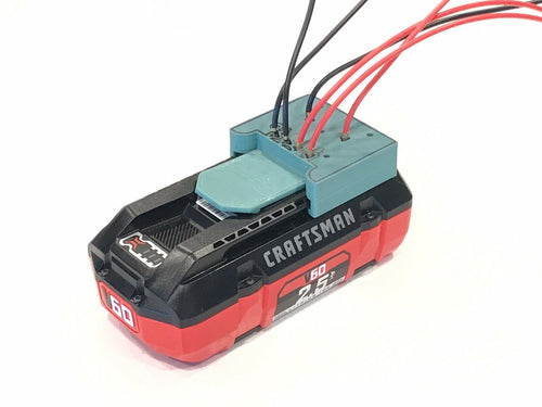 Craftsman V60 Battery Adapter mount holder dock 20V 40V 60V configurable
